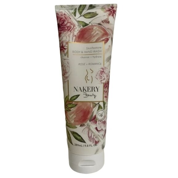 Nakery Beauty SkinRestore Body Hand Wash Rose Romance Cleanse 9.8oz 289mL - Picture 1 of 3